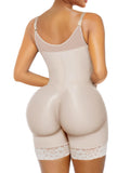 YIANNA Fajas Colombianas Postpartum Shapewear for Women Tummy Control Butt Lifter Body Shaper with Zipper Crotch