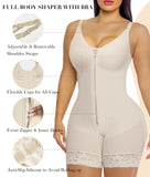 YIANNA Fajas Colombianas Postpartum Shapewear for Women Tummy Control Butt Lifter Body Shaper with Zipper Crotch