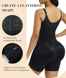 YIANNA Fajas Colombianas Postpartum Shapewear for Women Tummy Control Butt Lifter Body Shaper with Zipper Crotch