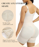 YIANNA Fajas Colombianas Postpartum Shapewear for Women Tummy Control Butt Lifter Body Shaper with Zipper Crotch