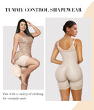 YIANNA Fajas Colombianas Postpartum Shapewear for Women Tummy Control Butt Lifter Body Shaper with Zipper Crotch