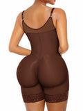 Front Zip Full Bust Mid-Thigh Faja Bodysuit