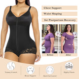 YIANNA Fajas Colombianas Moldeadoras Postpartum Tummy Control Shapewear for Women Body Shaper Girdles Compression Garment