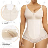 YIANNA Fajas Colombianas Moldeadoras Postpartum Shapewear Tummy Control for Women Body Shaper Girdles Compression Garment with Side Bust Pad