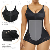 YIANNA Fajas Colombianas Moldeadoras Postpartum Shapewear Tummy Control for Women Body Shaper Girdles Compression Garment with Side Bust Pad