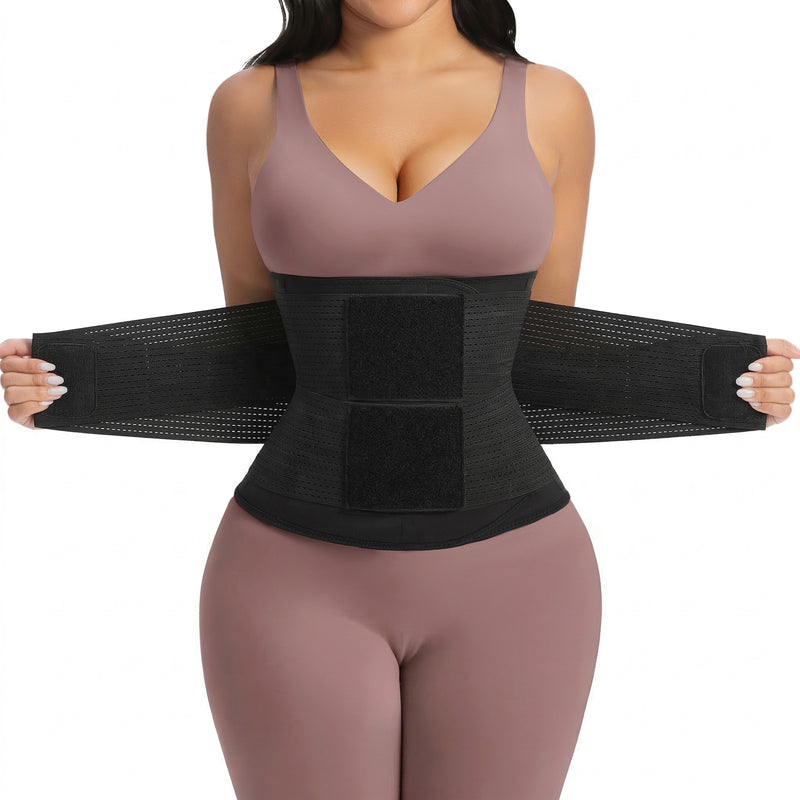 YIANNA Waist Trainer for Women Sauna Sweat Workout Waist Cincher Trimmer Belt Tummy Control Body Shaper Girdle with Triple Layer