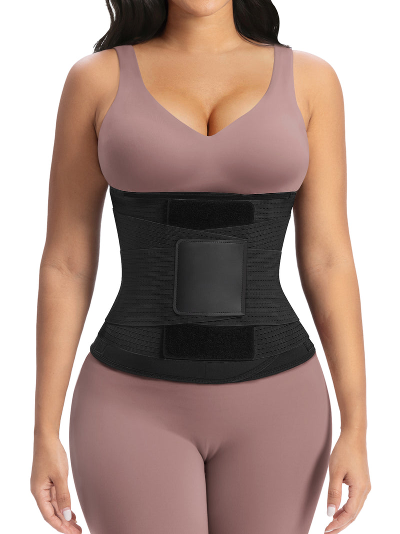 YIANNA Waist Trainer for Women Sauna Sweat Workout Waist Cincher Trimmer Belt Tummy Control Body Shaper Girdle with Triple Layer