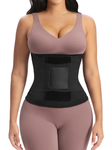 YIANNA Waist Trainer for Women Sauna Sweat Workout Waist Cincher Trimmer Belt Tummy Control Body Shaper Girdle with Triple Layer