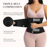 YIANNA Waist Trainer for Women Sauna Sweat Workout Waist Cincher Trimmer Belt Tummy Control Body Shaper Girdle with Triple Layer