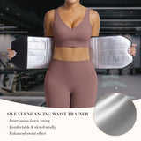 YIANNA Waist Trainer for Women Sauna Sweat Workout Waist Cincher Trimmer Belt Tummy Control Body Shaper Girdle with Triple Layer