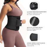 YIANNA Waist Trainer for Women Sauna Sweat Workout Waist Cincher Trimmer Belt Tummy Control Body Shaper Girdle with Triple Layer