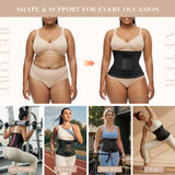 YIANNA Waist Trainer for Women Sauna Sweat Workout Waist Cincher Trimmer Belt Tummy Control Body Shaper Girdle with Triple Layer