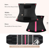 YIANNA Waist Trainer for Women Sauna Sweat Workout Waist Cincher Trimmer Belt Tummy Control Body Shaper Girdle with Triple Layer