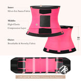 YIANNA Waist Trainer for Women Sauna Sweat Workout Waist Cincher Trimmer Belt Tummy Control Body Shaper Girdle with Triple Layer