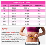 YIANNA Women Breathable Latex Waist Trainer 25 Steel Bones 3 Row Hooks