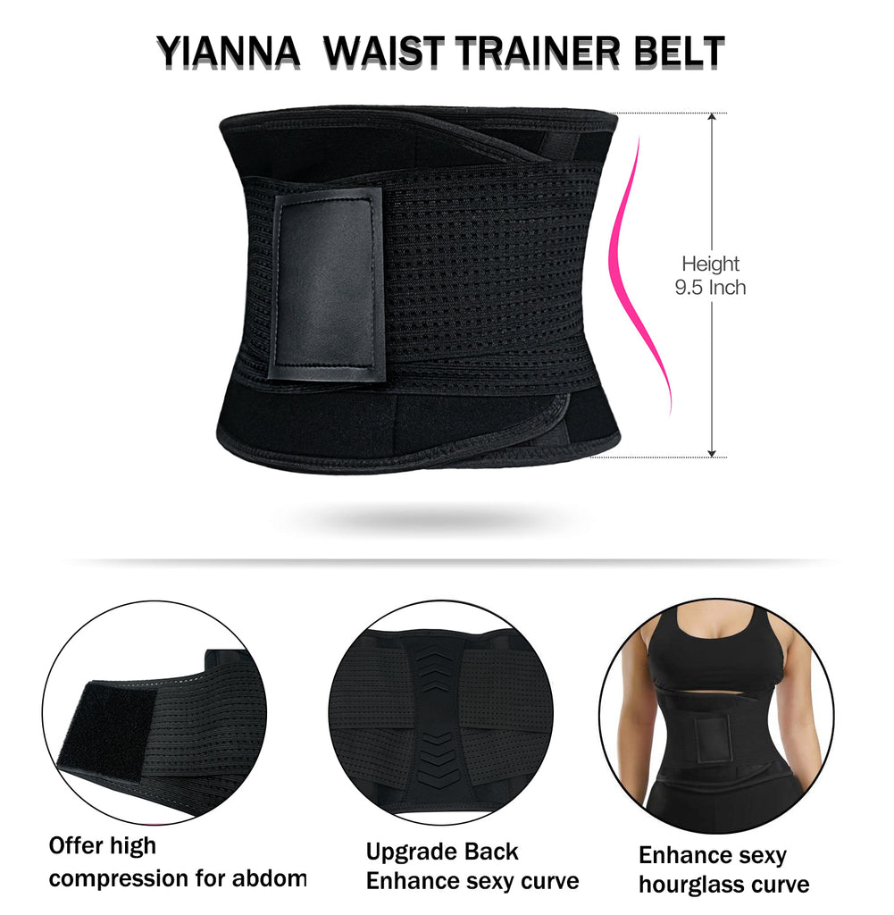 VENUZOR Waist Trainer Belt for Women - Waist Cincher Trimmer - Slimming  Body Shaper Belt - Sport Girdle Belt (UP Graded)