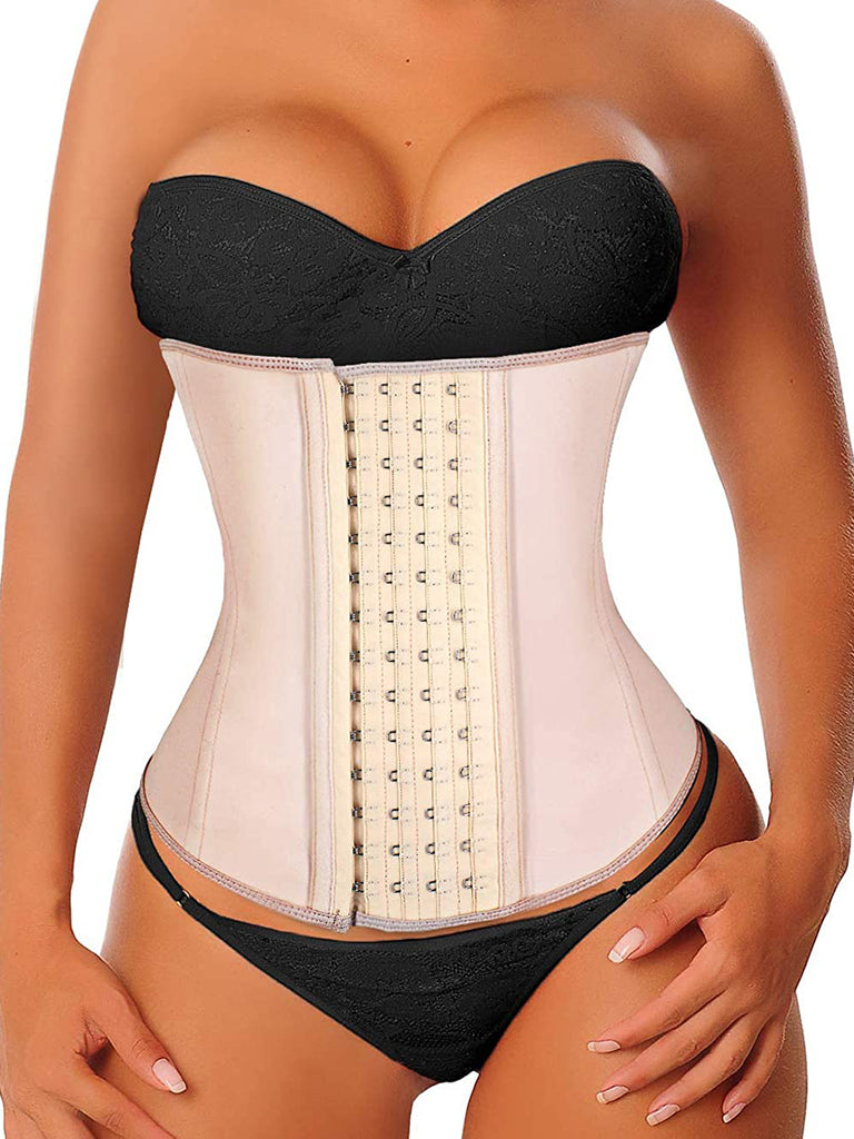 YIANNA Waist Trainer for Women: Double Adjustable Straps, Back Support &  Latex Rubber, Sizes Available