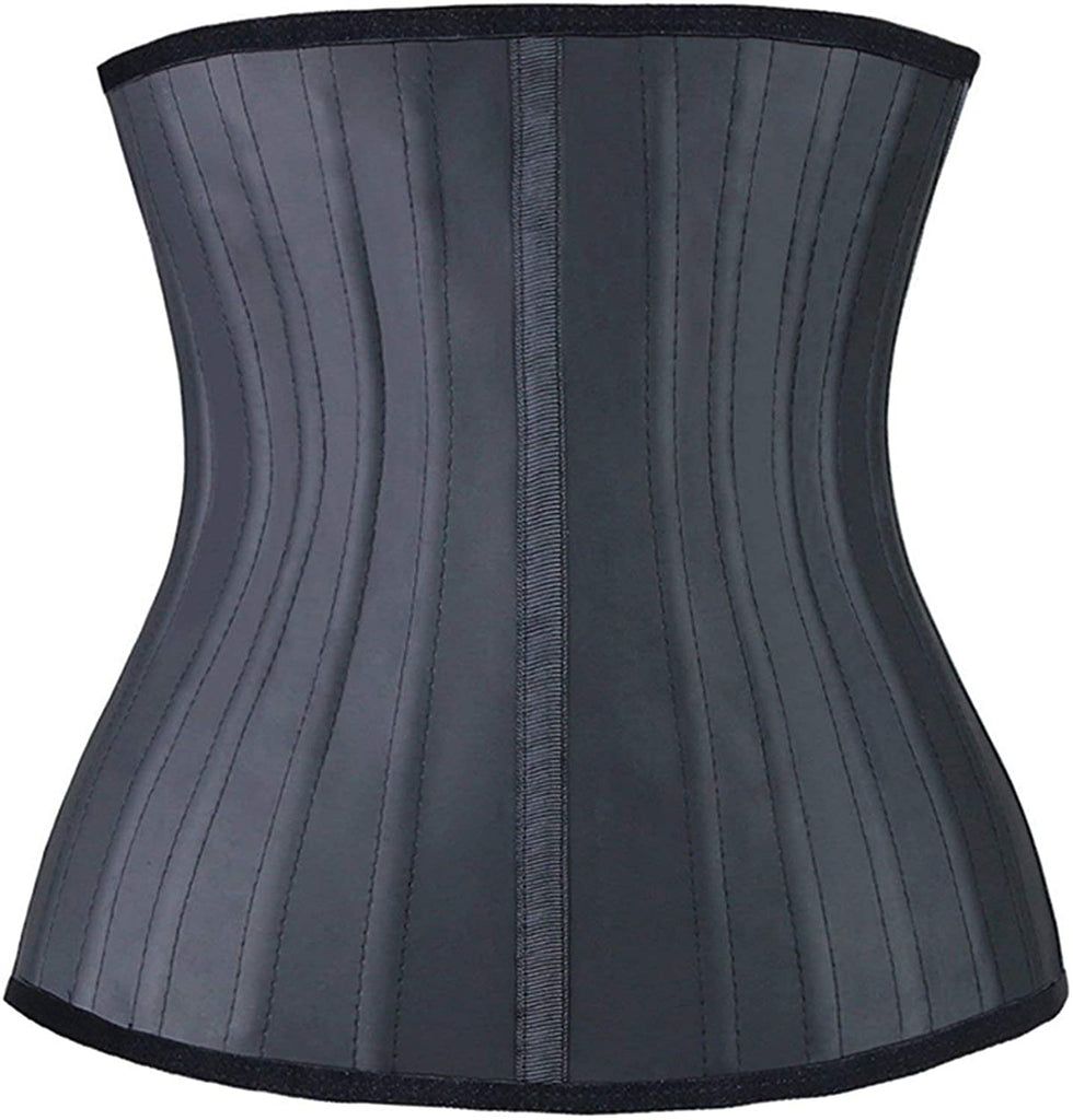 YIANNA Waist Trainer for Women Underbust Corsets Hourglass Sports Girdle  Body Shaper 4 Hooks, (Size XS, Black) at  Women's Clothing store