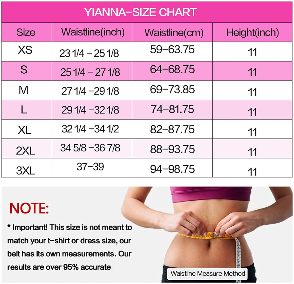 YIANNA Latex Waist Trainer for Women Tummy Control Jsculpt Double Sweat  Trimmer Belt Workout Training Sport Girdle, YA2225-Black-XS : Buy Online at  Best Price in KSA - Souq is now : Fashion