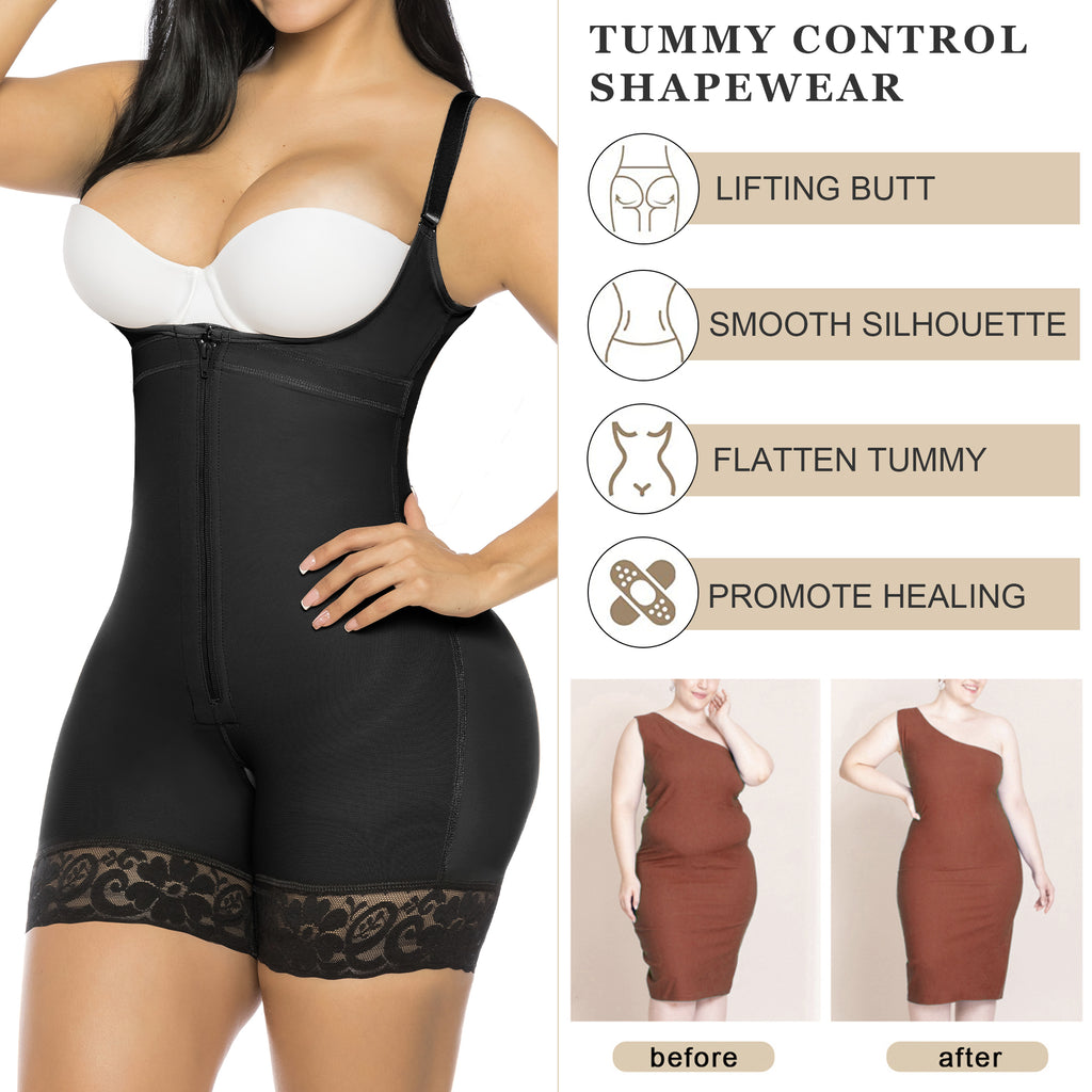 Premium Colombian Shapewear-Corset Waist Cincher Natural Latex Fully Lined  With A Strong But Soft Fabric-Body Briefer For Women 
