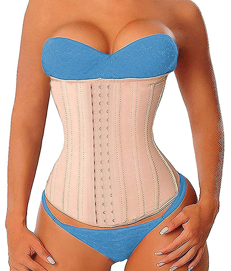 YIANNA Taille Trainer voor Dames Taillebanden Buikweg Latex Sport Onderborst Korset met Haak Afslankkorset Shapewear Beige L 1210 YIANNA Taille Trainer voor Dames Taillebanden Buikweg Latex Sport Onderborst Korset met Haak Afslankkorset Shapewear Beige L 1210