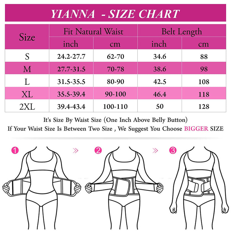 YIANNA Waist Trainer Belt Waist Cincher Trimmer