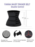 YIANNA Waist Trainer Corset For Weight Loss with Three Waist Belts
