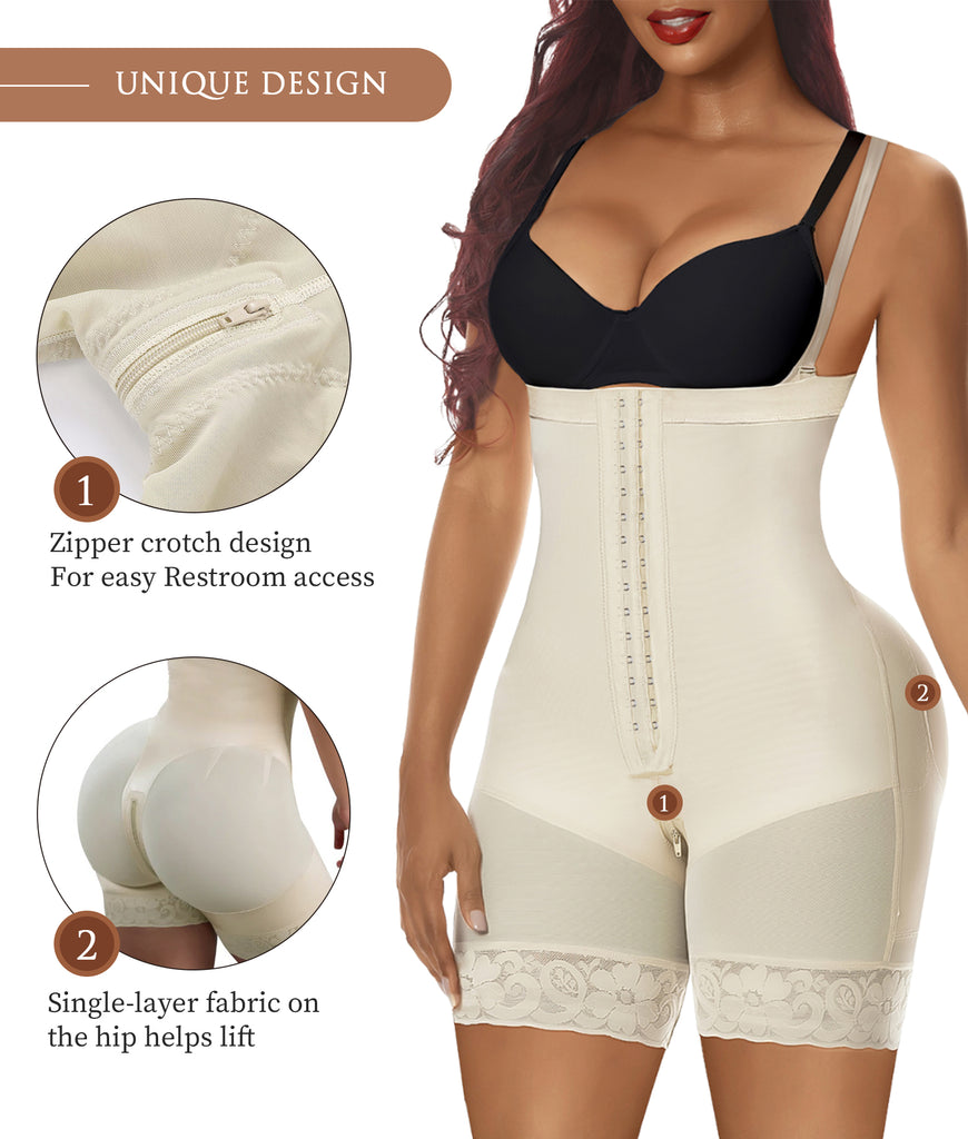 Womens Wide Shoulder Bodysuit With Straps, Crotch Zipper, And Waist Trainer  Fajas Colombianas Fajas Body Shapewear For Postpartum And Fitness 220125  From Jia0007, $27.19