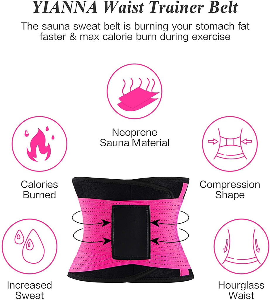 Hourglass Waist Trainer Slimming Belly Belt Neoprene Sauna Sweat